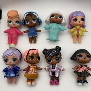 MGA LOL Surprise Little Lil Sisters Dolls Lot Of 8 - Shoes Accessories Clothing